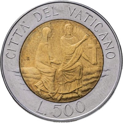 купить Ватикан 500 лир (lire) 1986