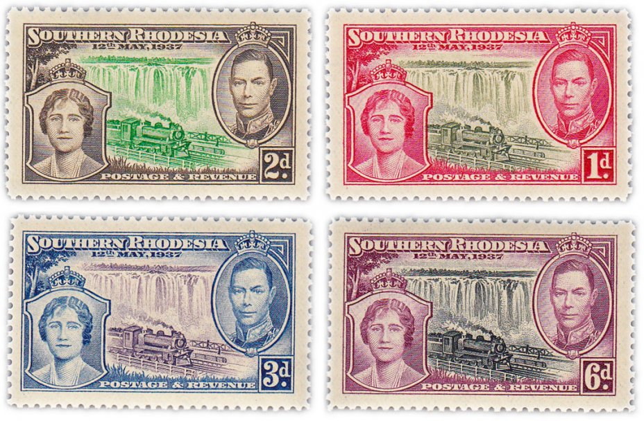 купить Зимбабве набор из 4-х марок 1937