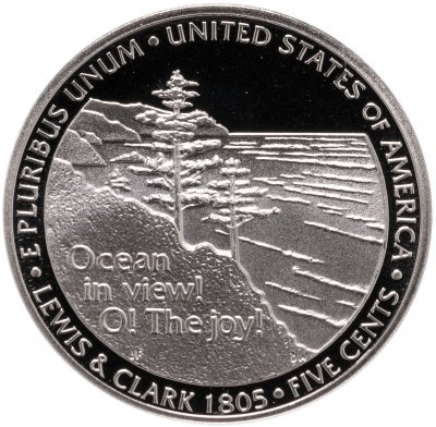 купить США 5 центов (cents) 2005 S "200 лет экспедиции Льюиса и Кларка - выход к океану"