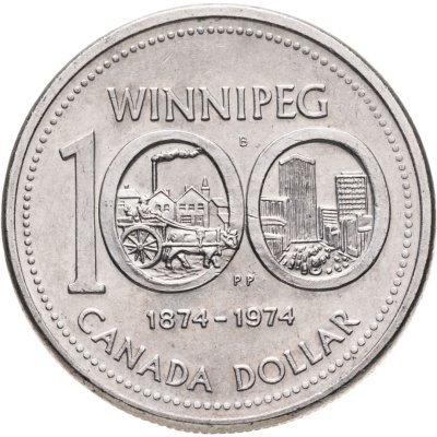 купить Канада 1 dollar (доллар) 1974 "100 лет Виннипегу"