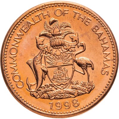 купить Багамы 1 цент (cent) 1998