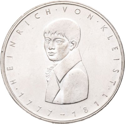 купить Германия 5 марок (deutsche mark) 1977 200 лет со дня рождения Генриха фон Клейста