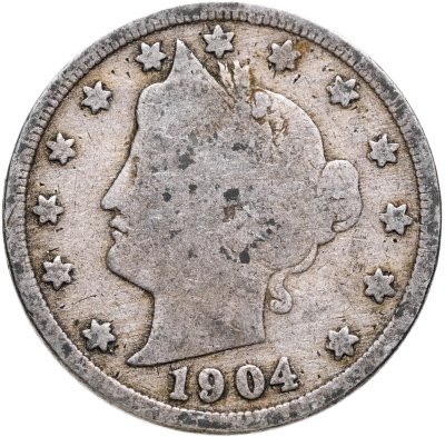 купить США 5 центов (cents) 1904 Liberty Nickel