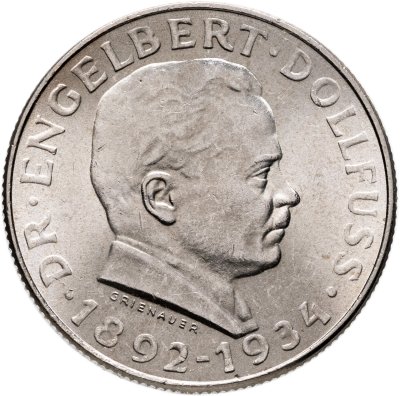 купить Австрия 2 шиллинга (shillings) 1934 "Смерть Энгельберта Дольфуса"