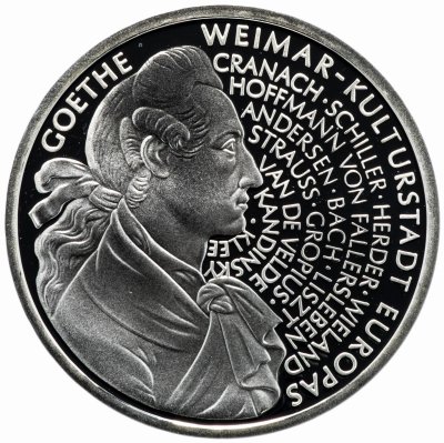 купить Германия (ФРГ) 10 марок 1999 D "250 лет со дня рождения Иоганна Вольфганга фон Гете"