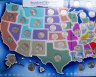 Купить США Полный набор 25 центов (квотер) 1999-2009гг (P, D)  из серии "Штаты и Территории" (56 монет в альбоме)