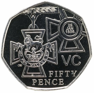 купить Великобритания 50 пенсов (pence) 2006 150 лет со дня учреждения "Креста Виктории"
