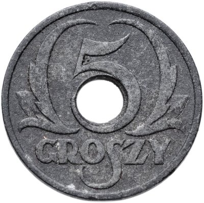 купить Польша 5 грошей (groszy) 1939