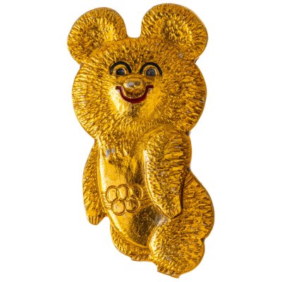 купить Значок Олимпийский Мишка Талисман Олимпиада 80 (Разновидность случайная )