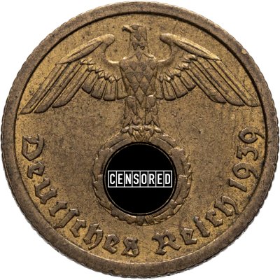 купить Германия, Третий рейх 10 рейхспфеннигов (reichspfennig) 1939