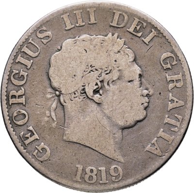 купить Великобритания 1/2 кроны (crown) 1819