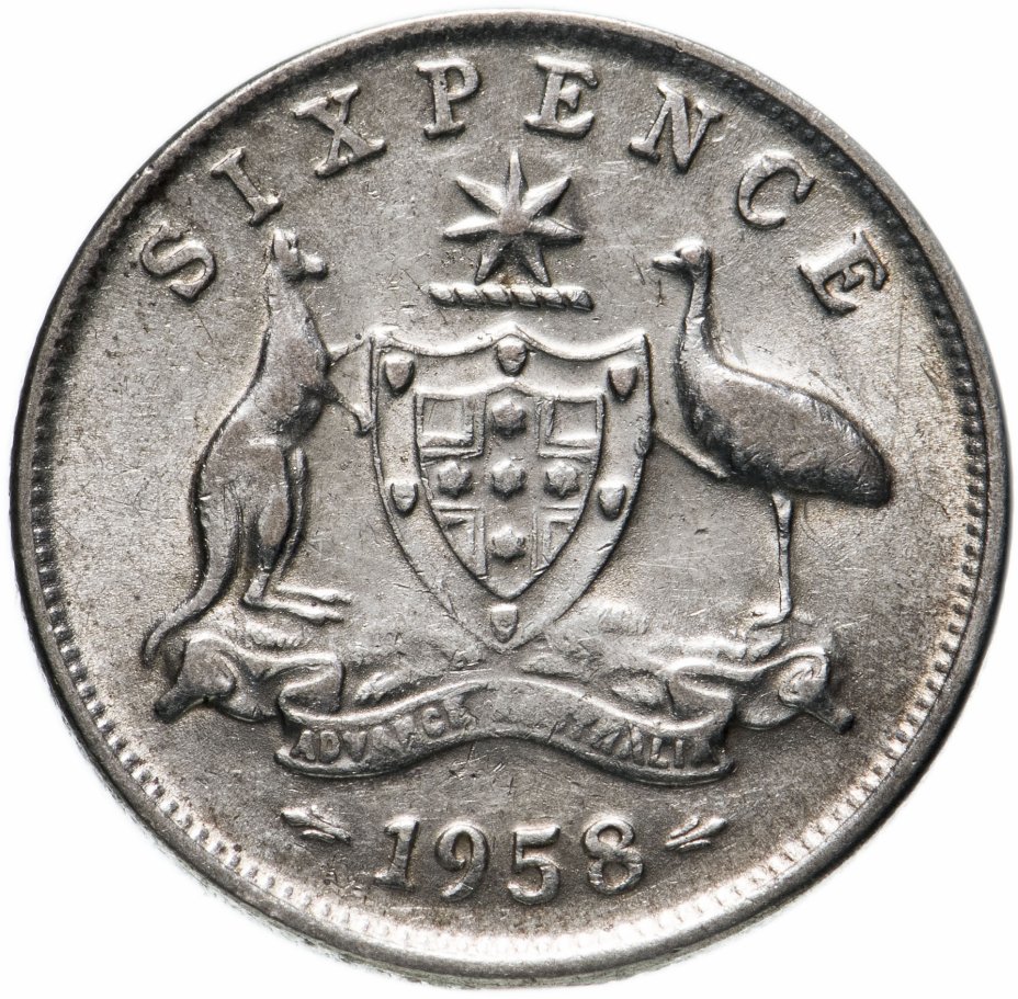 купить Австралия 6 пенсов (pence) 1958