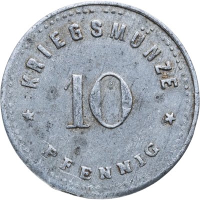 купить Германия (нотгельды) 10 пфеннигов 1917 "Рыночный город Вехтах"