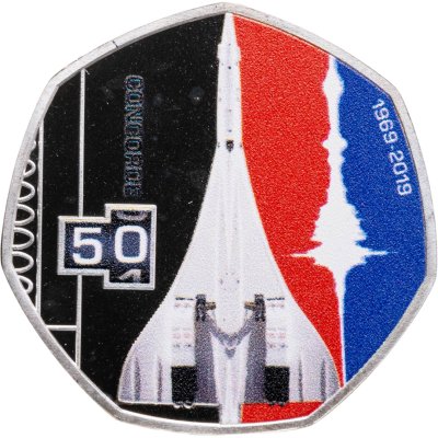 купить Соломоновы Острова 20 центов 2019 "50 лет Конкорду - Волна звукового удара"