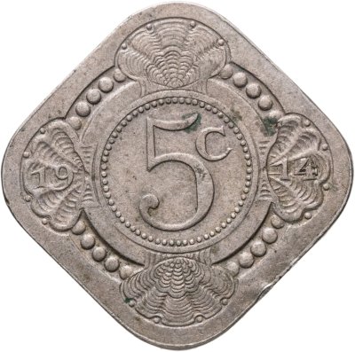 купить Нидерланды 5 центов (cents) 1914
