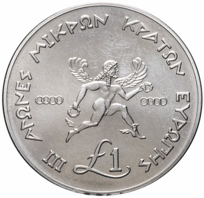 купить Кипр 1 фунт 1989 "III игры малых государств Европы"