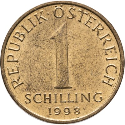 купить Австрия 1 шиллинг (shilling) 1998