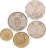 Купить Гонконг набор из 5 монет 10, 50 центов и 1, 2, 5 долларов 1989-2017
