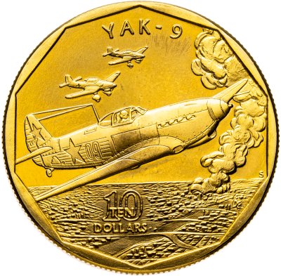 купить Маршалловы острова 10 долларов 1991 "самолет YAK - 9"