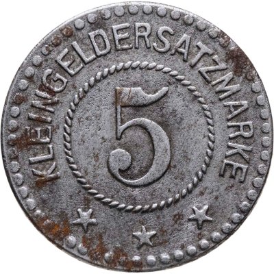 купить Германия (нотгельды) 5 пфеннигов 1917 "Город Арнштадт"