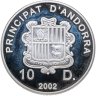 Купить Андорра 10 динеров 2002 "Муфлон"