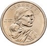 Купить США 1 доллар (dollar) 2009 "Коренные Американцы - Посадка культур", знак монетного двора "Р" - Филадельфия