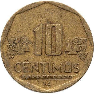 купить Перу 10 сентимо (centimos) 2014