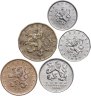 Купить Чехия набор монет 1997-2006 (5 штук)