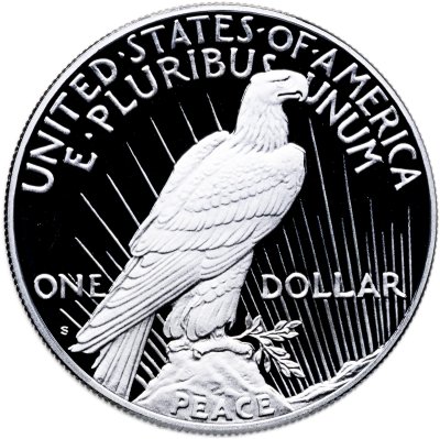 купить США 1 доллар 2023 S "Peace dollar мирный доллар" в футляре с сертификатом