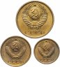 Купить СССР набор монет 1 + 2 + 3 копейки 1976 (наборные)