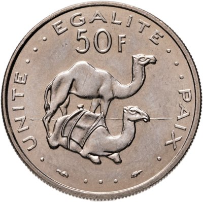 купить Джибути 50 франков (francs) 1991