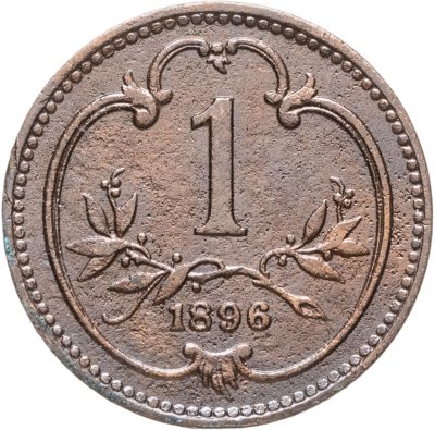 купить Австрия 1 геллер (heller) 1896
