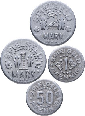 купить Германия (ФРГ), Набор 4 игровых жетонов (Spielgeld)