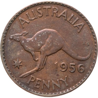 купить Австралия 1 пенни (penny) 1956 Без точки после "PENNY" - Монетный двор Мельбурна