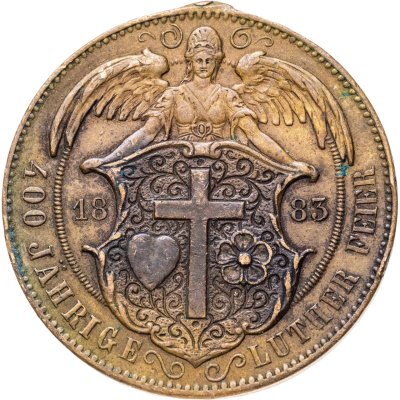 купить Германия, медаль в честь 400-летия Мартина Лютера, 1883 г.