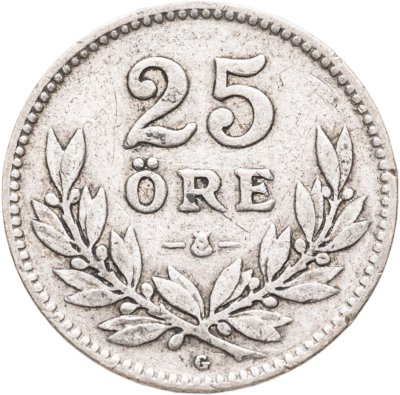 купить Швеция 25 эре (ore) 1938