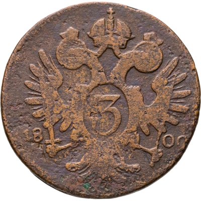 купить Австрия 3 крейцера 1800
