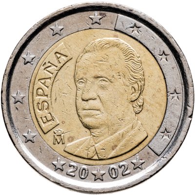 купить Испания 2 евро 2002 Хуан Карлос