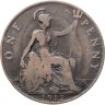 Купить Великобритания 1 пенни (penny) 1912 H  знак монетного двора: "H" - Хитон, Бирмингем