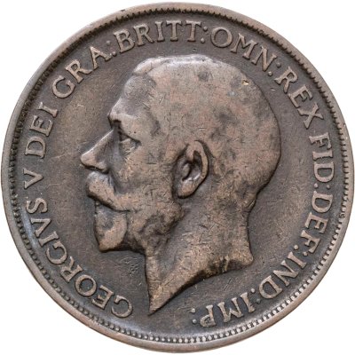 купить Великобритания 1 пенни (penny) 1912 H знак монетного двора: "H" - Хитон, Бирмингем