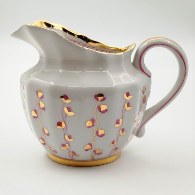 купить Молочник "Вьюнок", художник Смирнов Е.П., фарфор, роспись, золочение, Дмитровский фарфоровый завод (ДФЗ Вербилки), СССР, 1965-1991 гг.