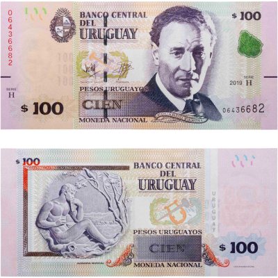 купить Уругвай - 100 песо 2019 - "Эдуардо Фабин" Pick 95b