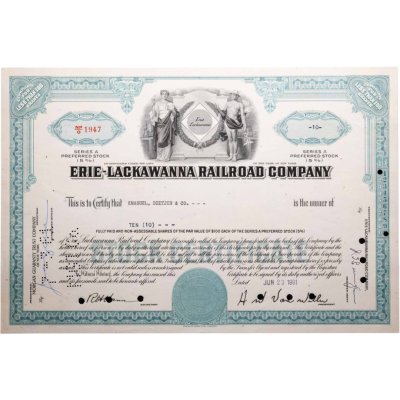 купить США акции "Erie-Lackawanna Railroad Company" 1961