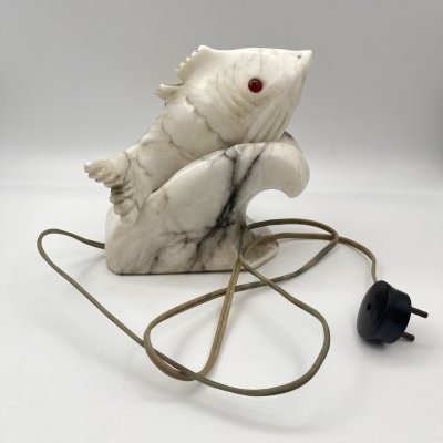 купить Лампа (ночник), "Рыба на волне", мрамор, пластмасса, бакелит, СССР, 1950-1970 гг.