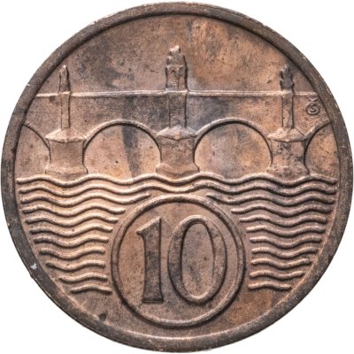 купить Чехословакия 10 геллеров (haleru) 1938