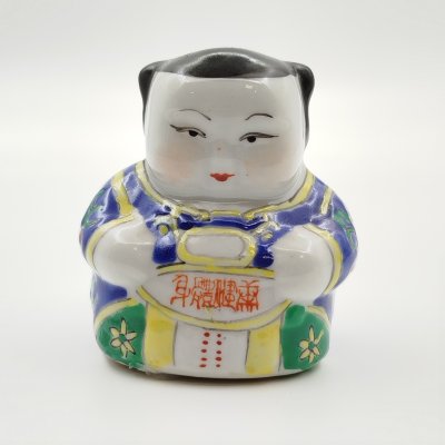купить Статуэтка "Малыш Будды" с пожеланием крепкого здоровья, фарфор, роспись эмалевыми красками, Китай, 1960-1980 гг.
