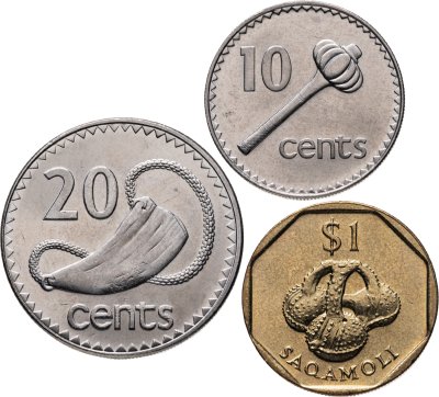купить Фиджи набор монет 2000-2006 (3 штуки)