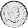 Купить Канада 25 центов (cents) 2011 "Природа Канады - Сапсан" (цветная)