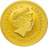 Купить Австралия 100 долларов 2006 "Австралийский наггет: Кенгуру"