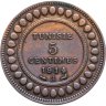 Купить Тунис 5 сантимов (centimes) 1914